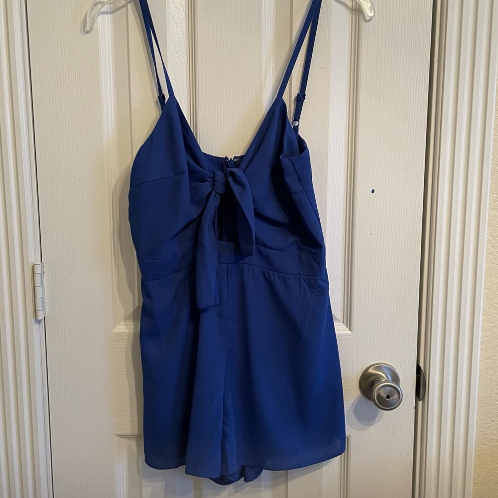 Honey Belle Blue Romper